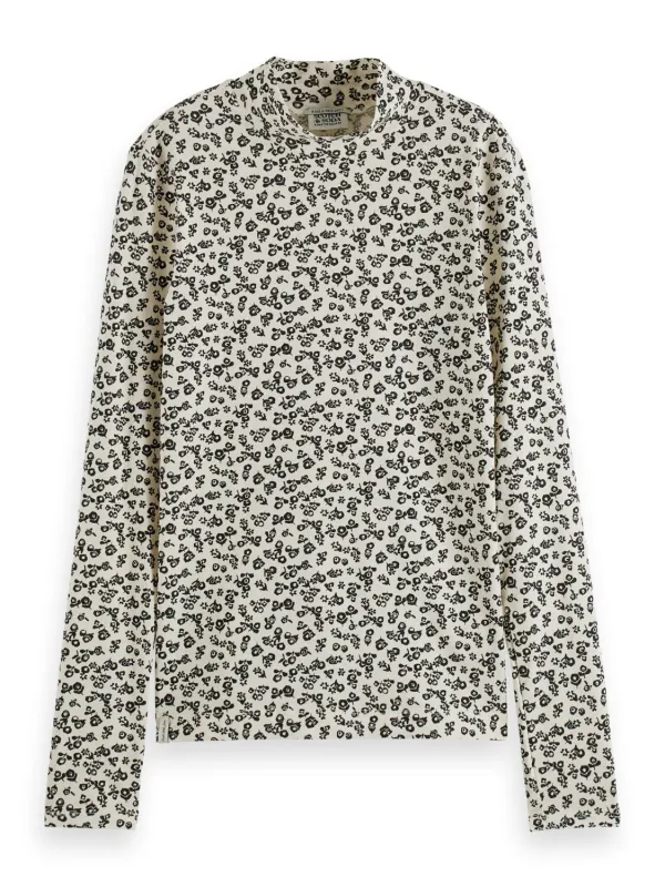 Mock Neck Printed Long Sleeve sold by Plenty