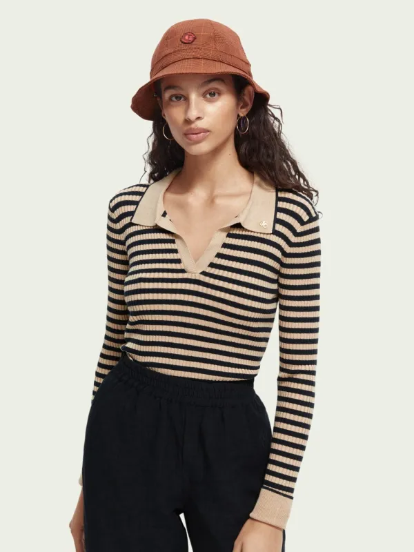 Long Sleeved Knit Polo sold by Plenty