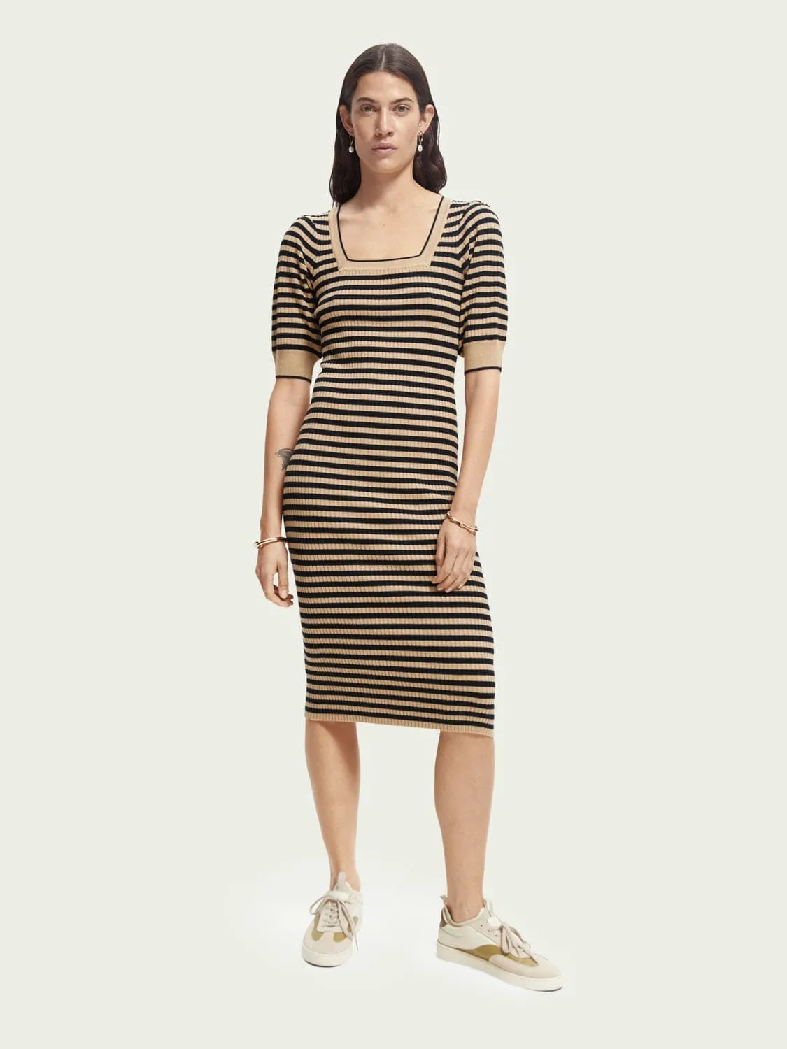Short Sleeved Rib Knit Dress sold by Plenty product image thumbnail 5