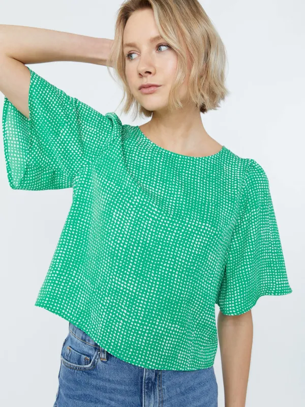 Printed Adair Blouse sold by Plenty