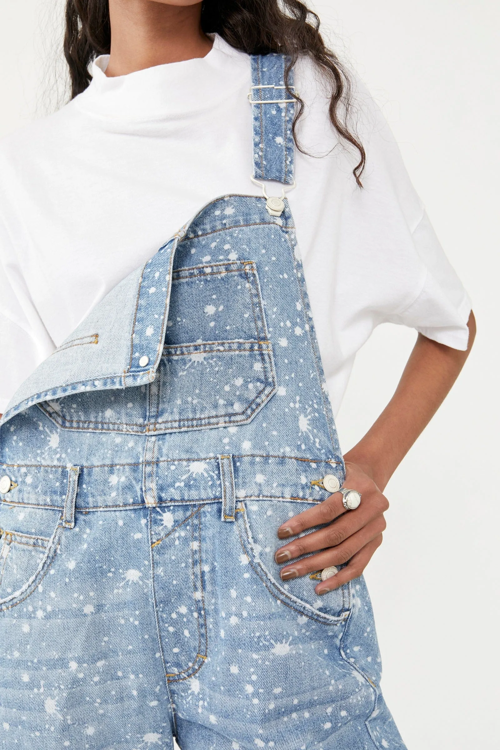 Ziggy Splatter Denim Overall sold by Plenty product image thumbnail 4