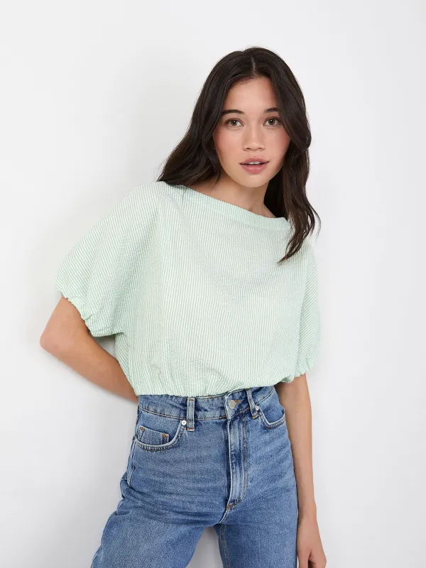 Seersucker Amelia Top sold by Plenty