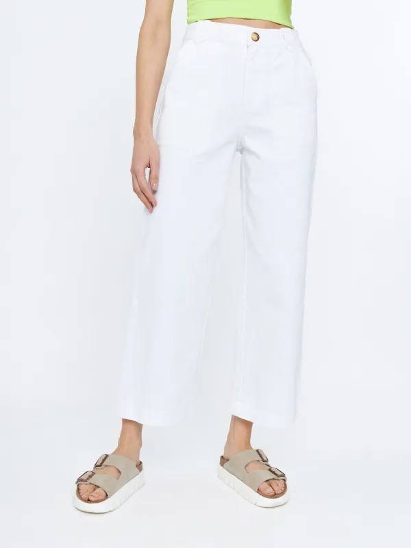 Michel Highrise Straight Wide Pants sold by Plenty