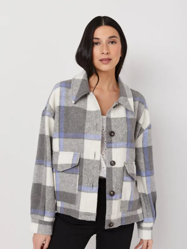 Grid Raya Shacket sold by Plenty