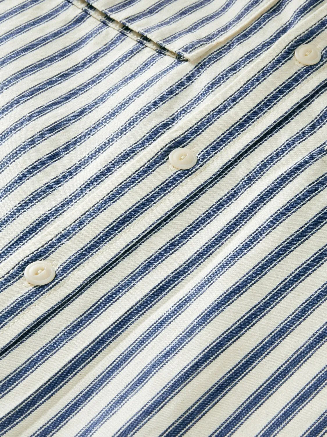 Indigo Stripe 2 Pocket Work Shirt sold by Plenty product image thumbnail 5