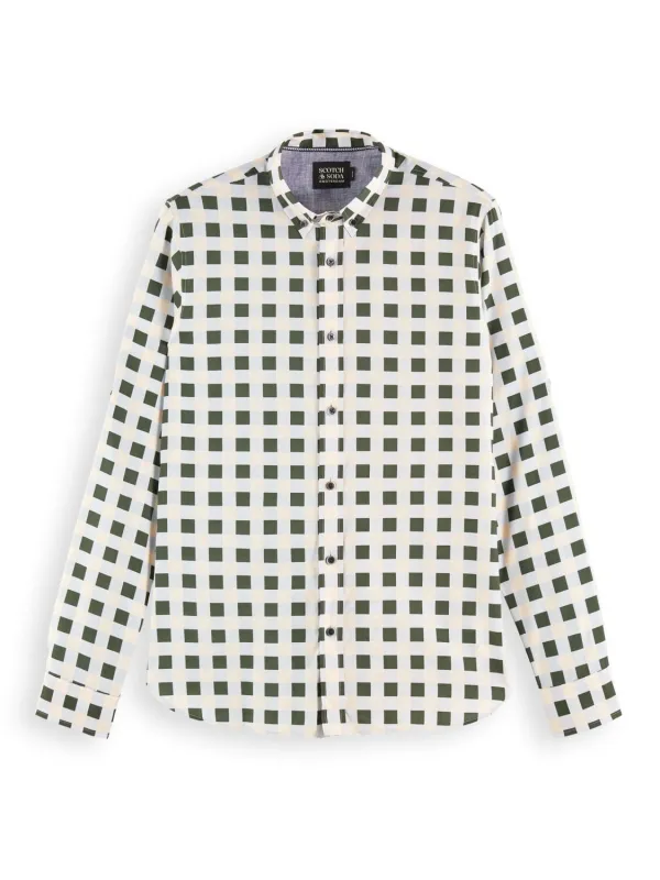 Printed Slim Fit Shirt sold by Plenty