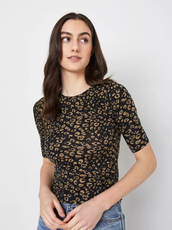 Printed Tessa 3/4 Sleeve Top sold by Plenty