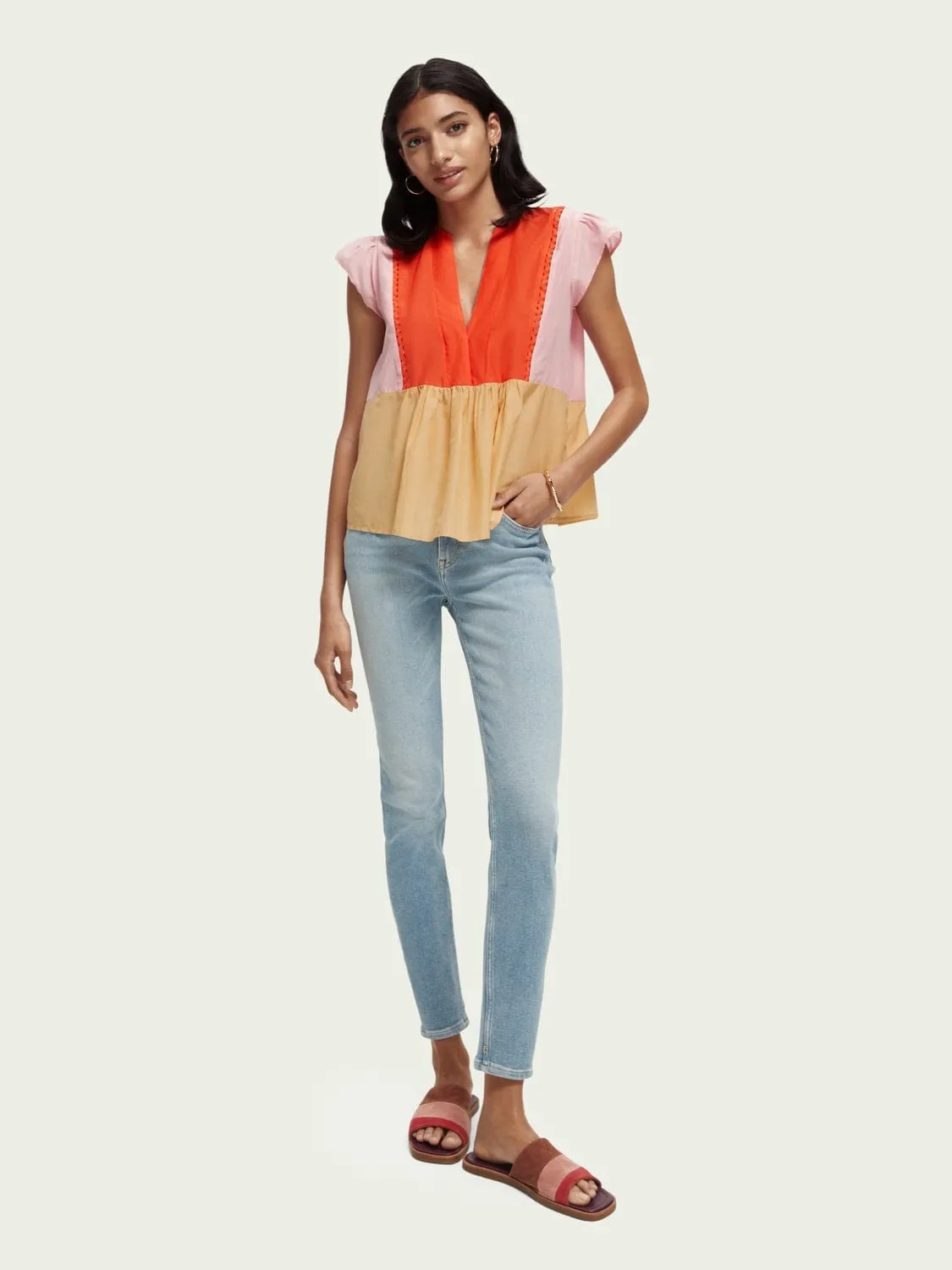 Colour Block Silk Blend Top sold by Plenty product image thumbnail 2