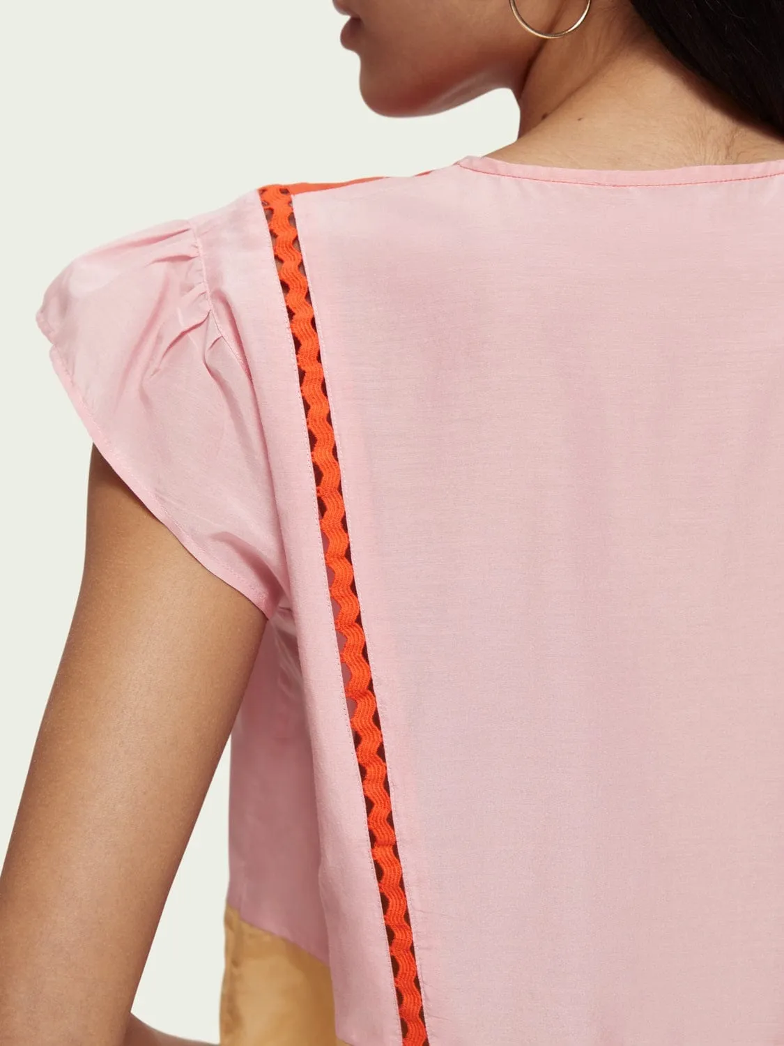 Colour Block Silk Blend Top sold by Plenty product image thumbnail 4