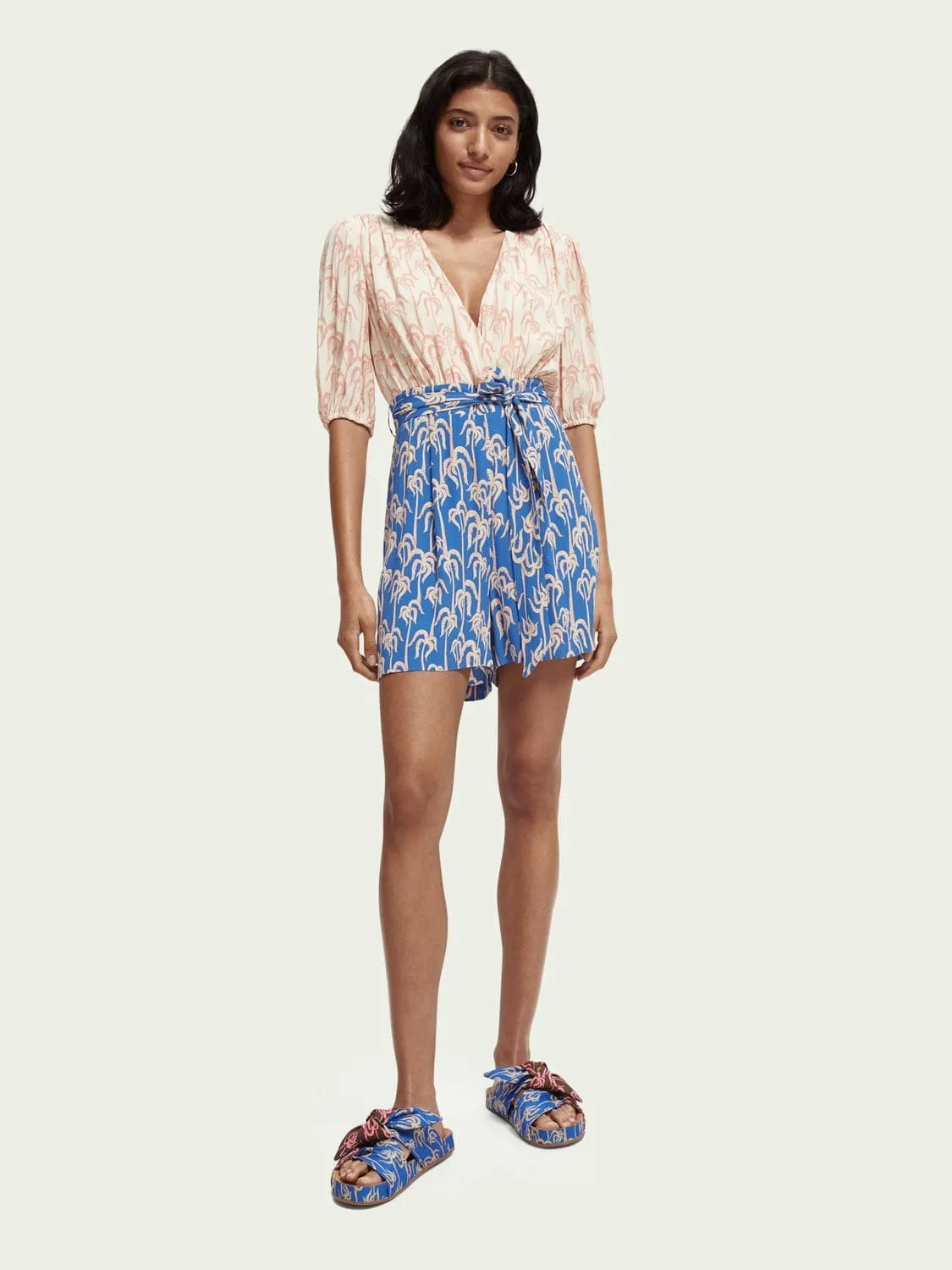 Printed All In One Jumpsuit sold by Plenty