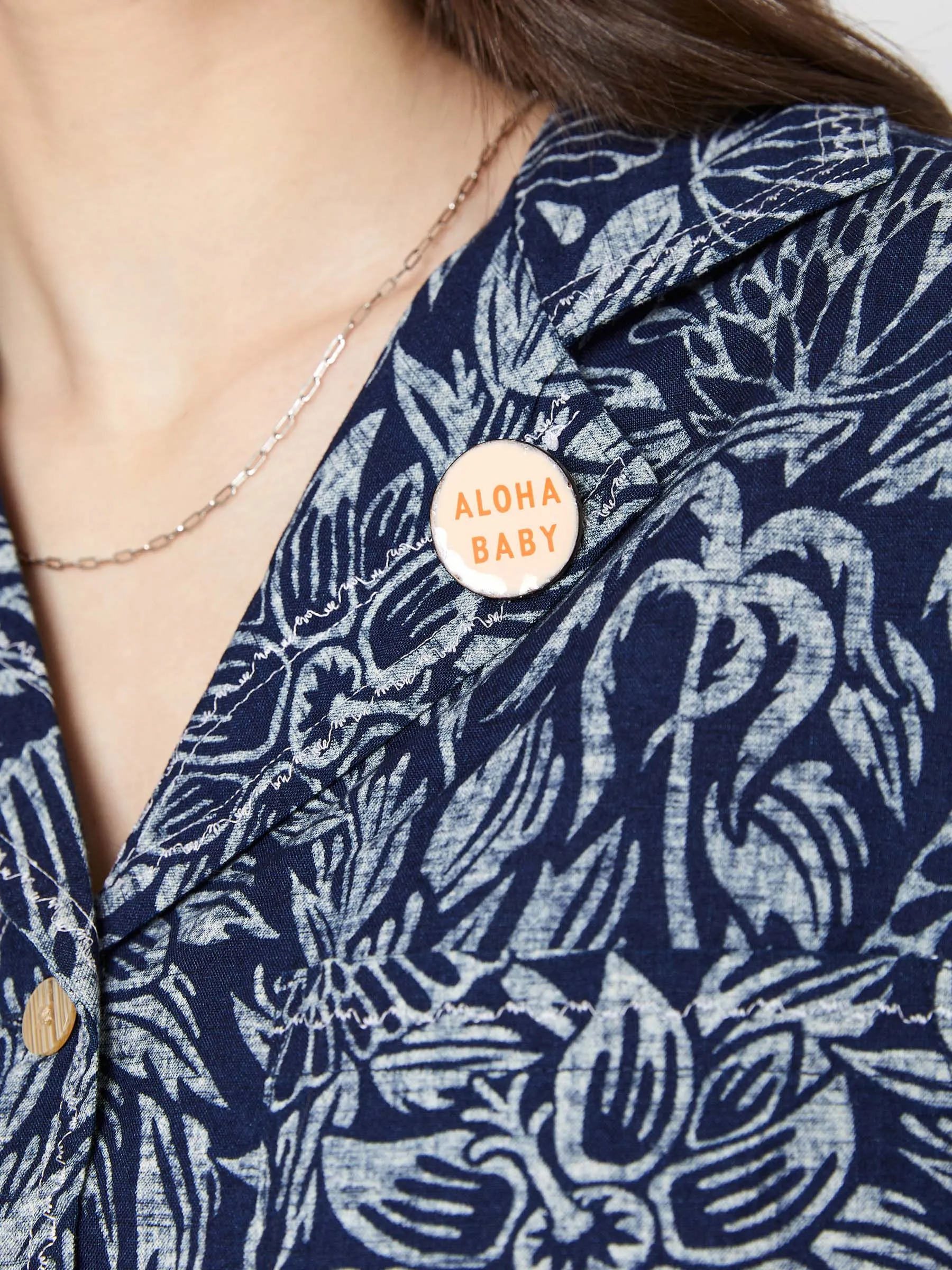 Indigo Print Beach Shirt sold by Plenty product image thumbnail 2