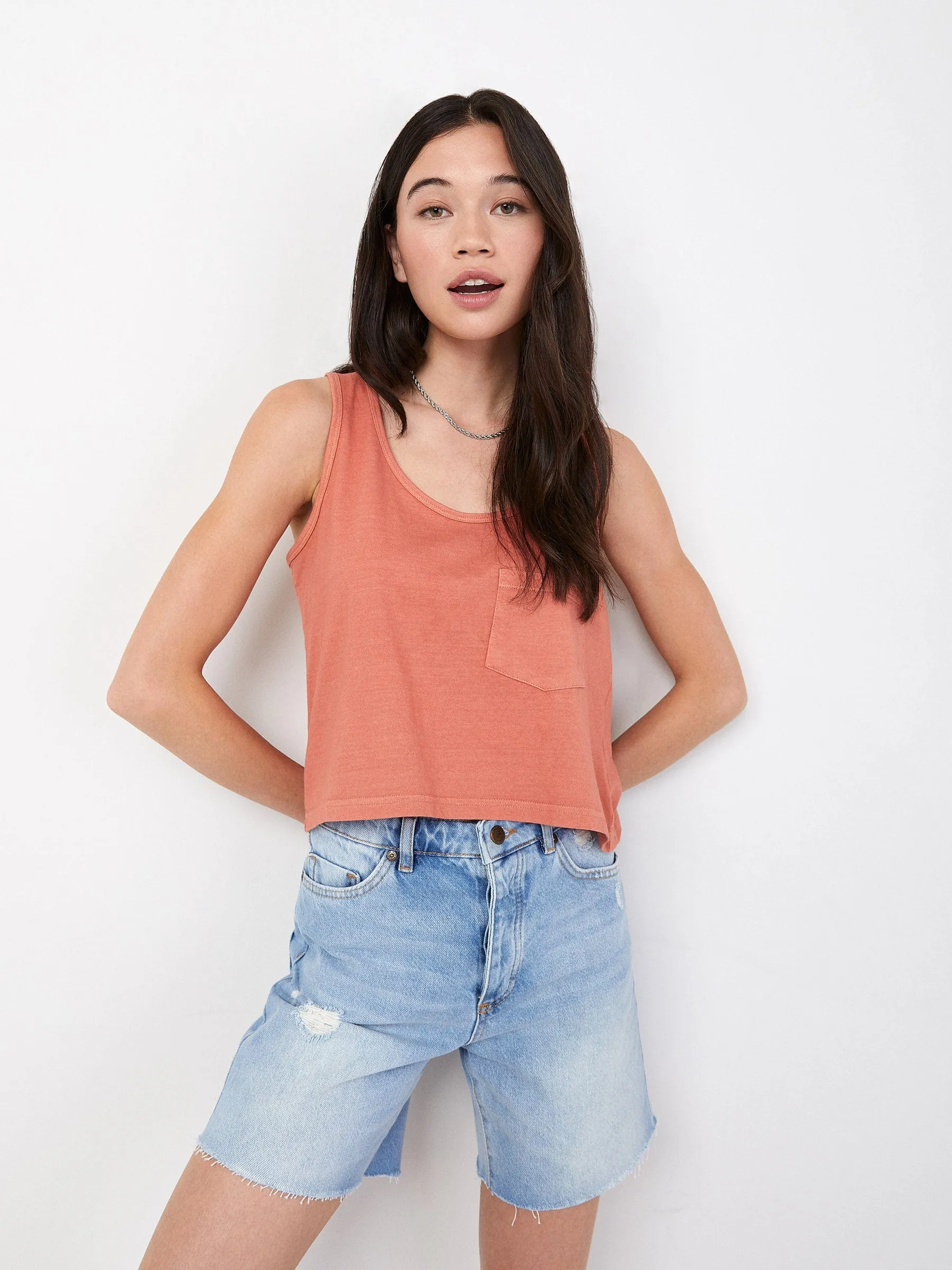 Crop Pocket Tank sold by Plenty product image thumbnail 4