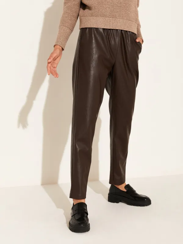 Vegan Leather Brandi Pull Up Pant sold by Plenty
