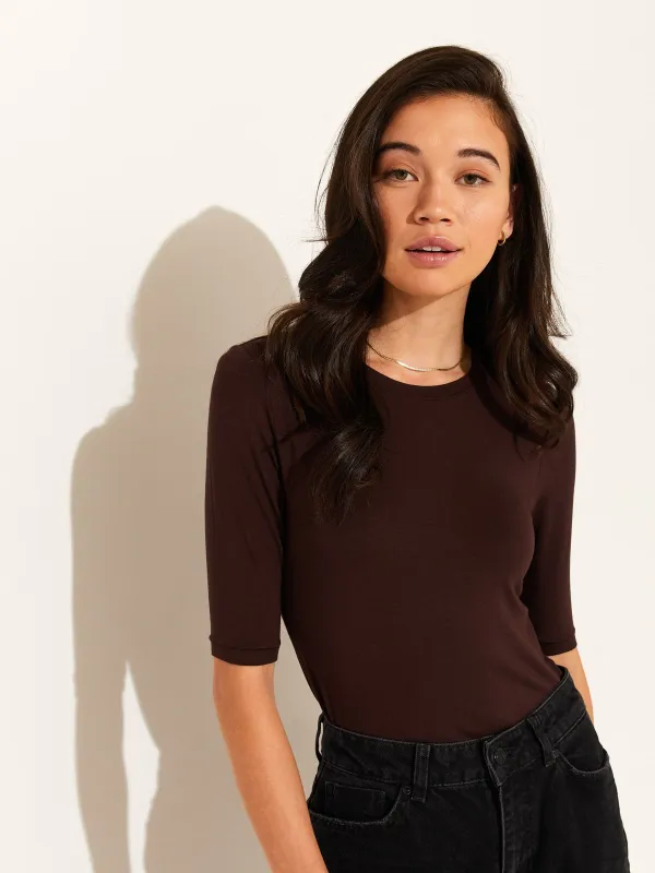 Tessa 3/4 Sleeve Top sold by Plenty