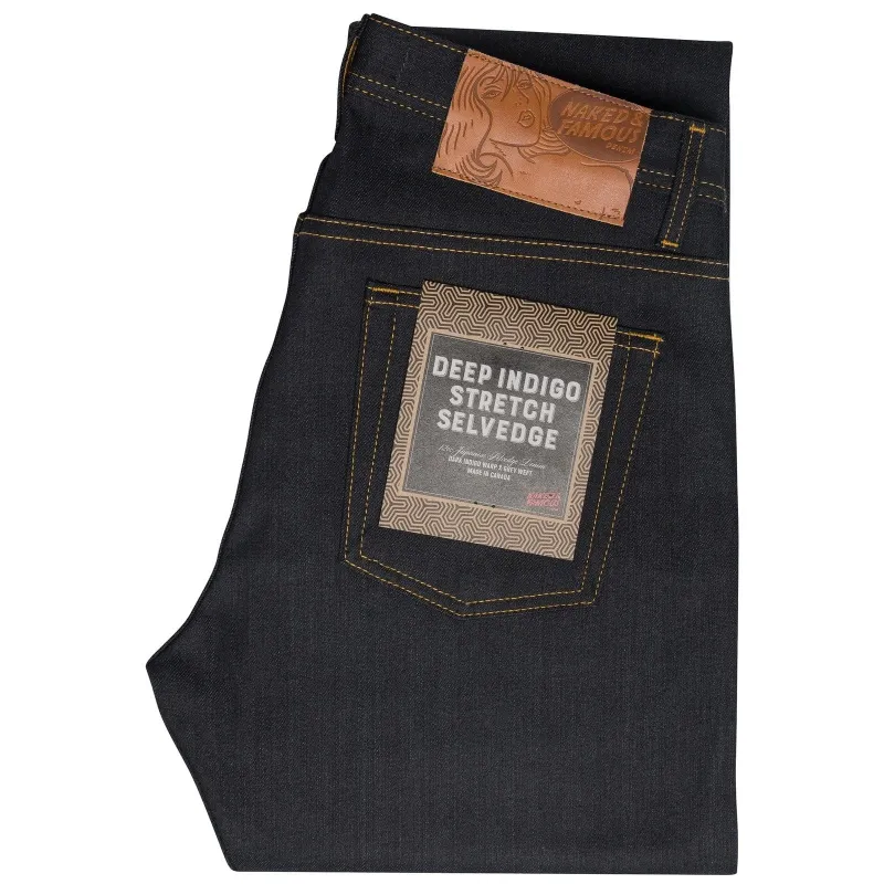 Weird Guy - Deep Indigo Stretch Selvedge sold by Plenty
