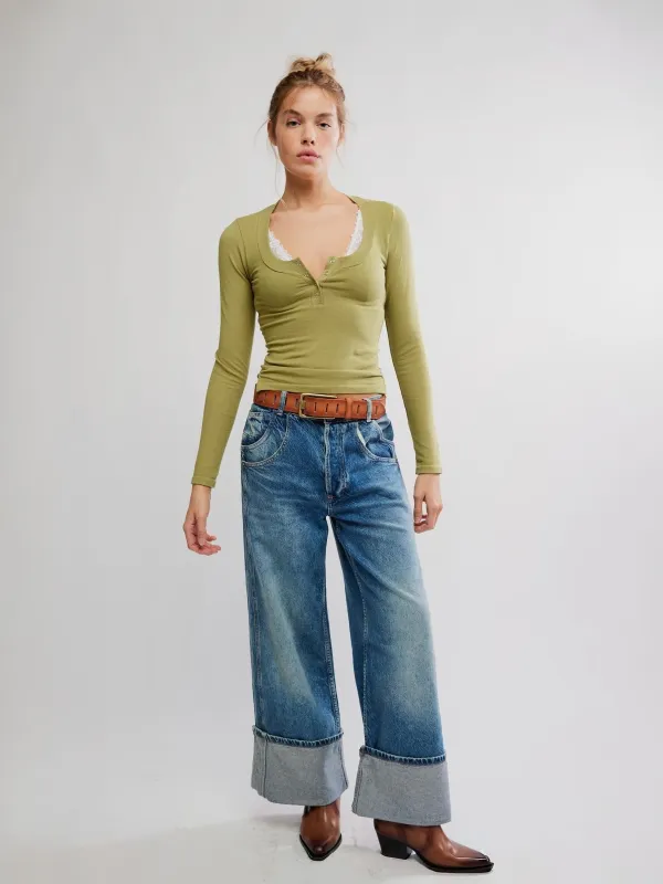 Wide Awake Layering Longsleeve Top sold by Plenty