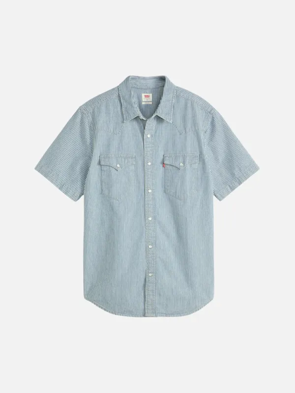 Classic Western Stripe Short Sleeve Shirt sold by Plenty