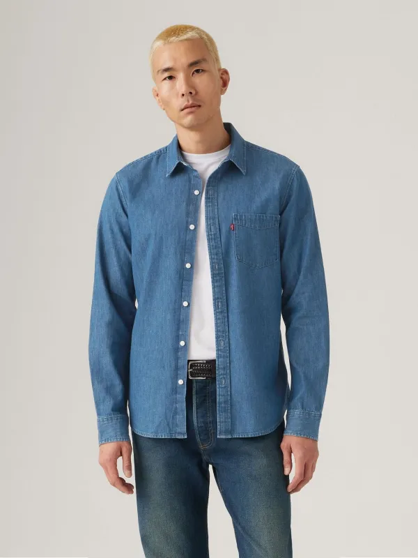 Classic One Pocket Standard Long Sleeve Shirt sold by Plenty