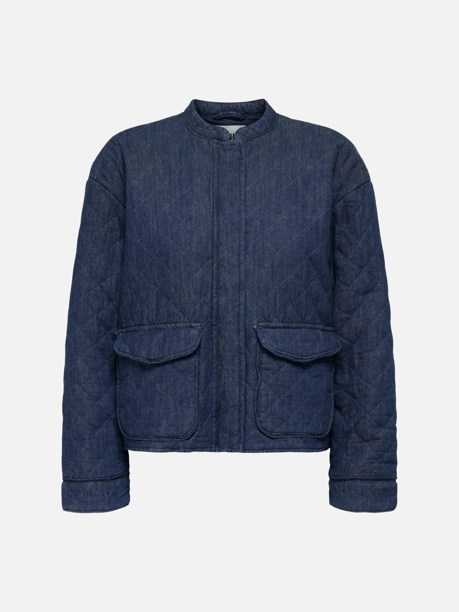 Hallie Quilted Denim Jacket sold by Plenty