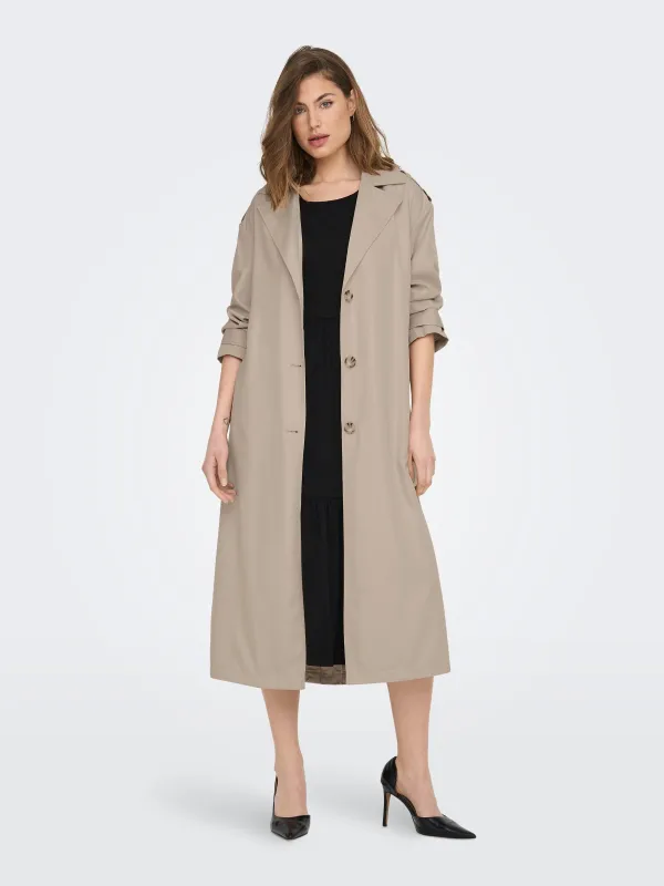 Line Long Trenchcoat made by Only