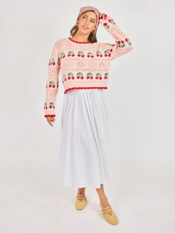 Cherry On Top Sweater sold by Plenty