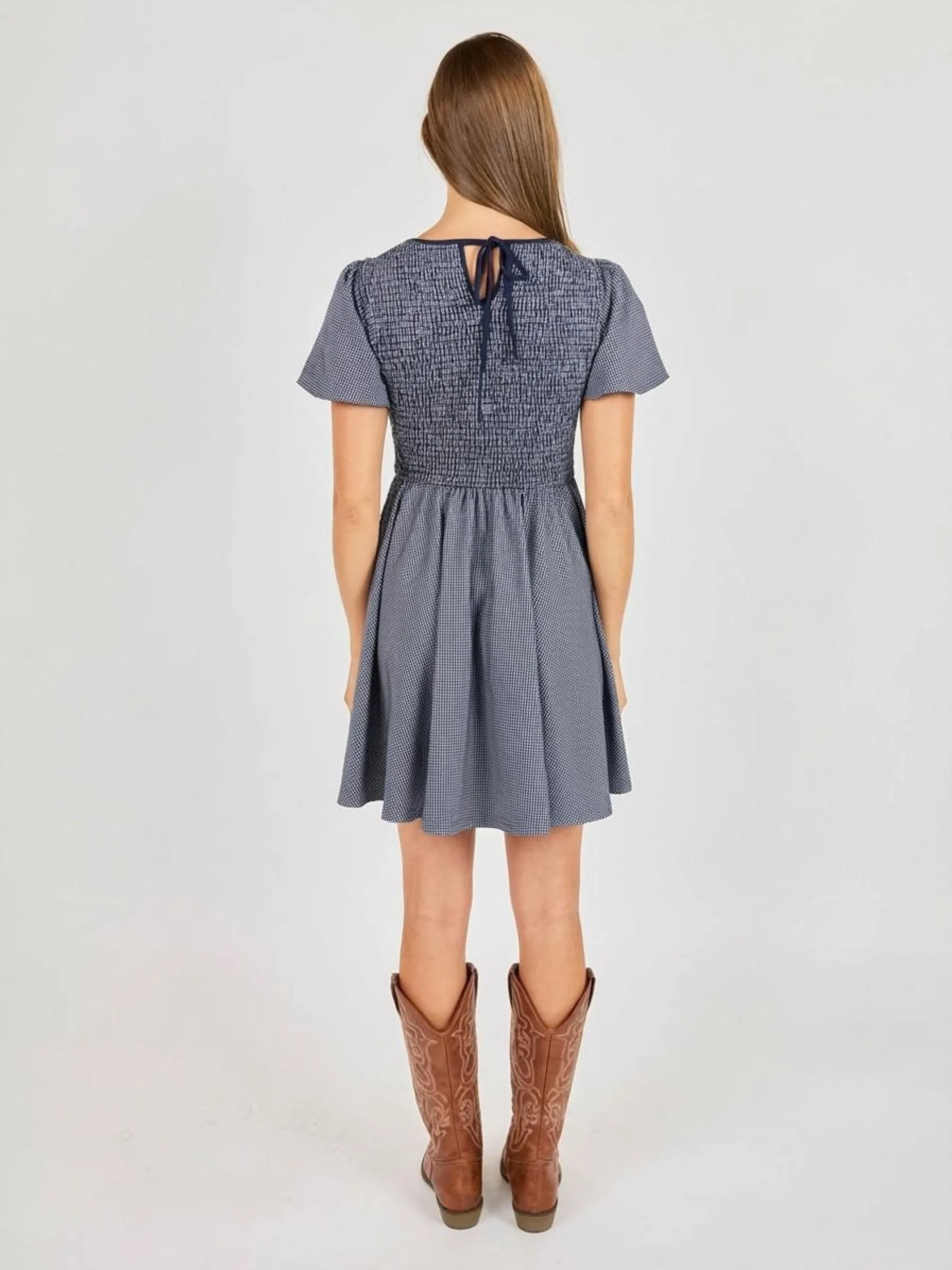 Frankie Smocked Mini Dress sold by Plenty product image thumbnail 3