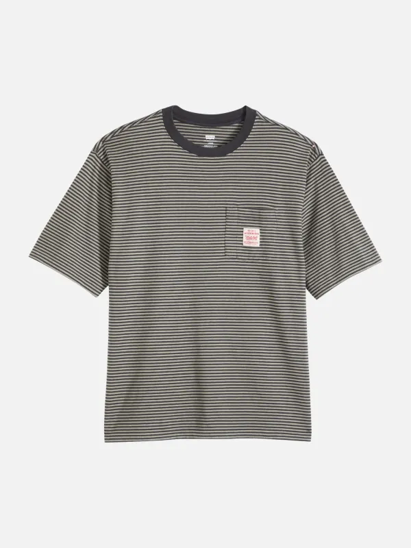 Workwear Stripe Shortsleeve T-Shirt sold by Plenty