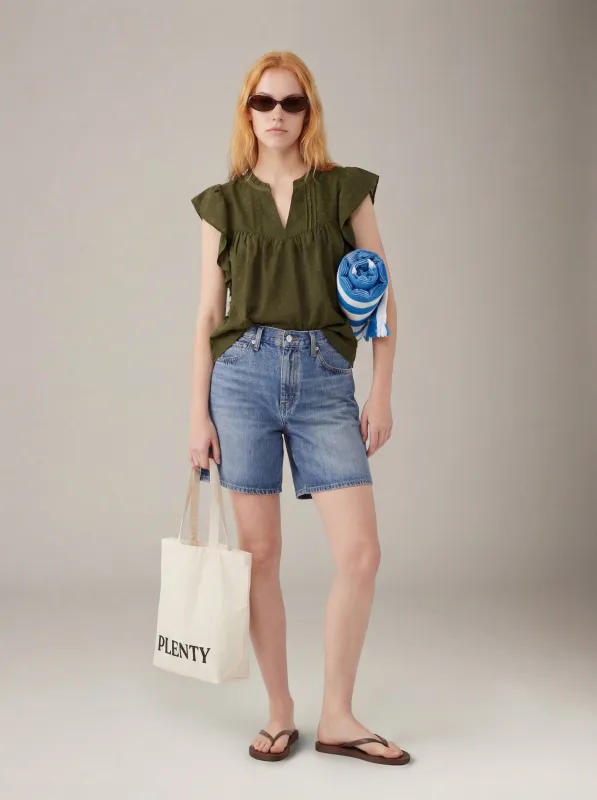 Teresa Ruffle Top made by Plenty