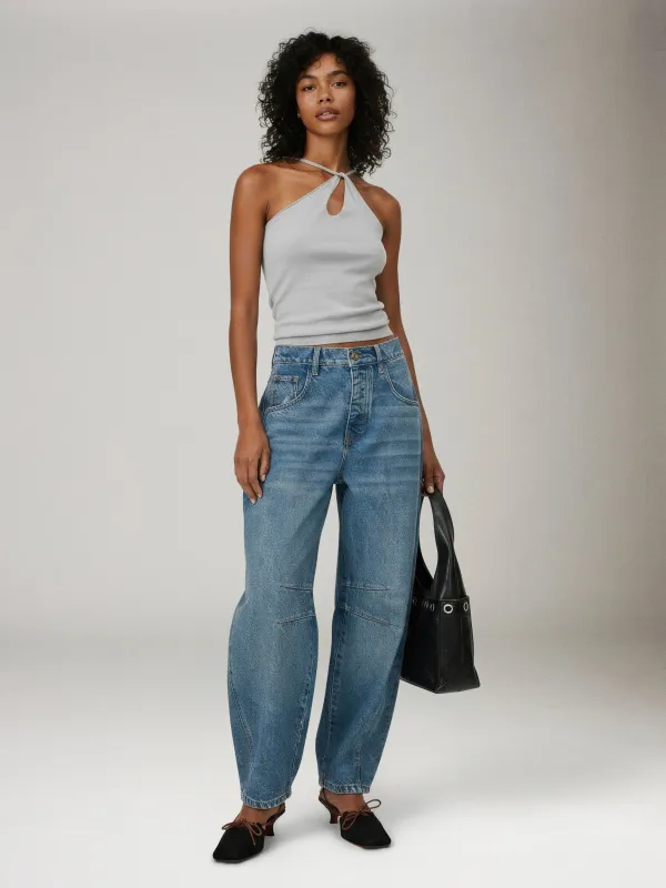 Good Luck Barrel Jeans made by Free People
