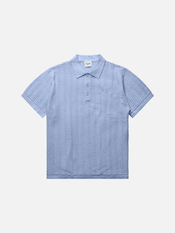 Wave Knit Polo made by Plenty