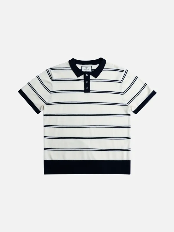 Striped Knit Polo sold by Plenty