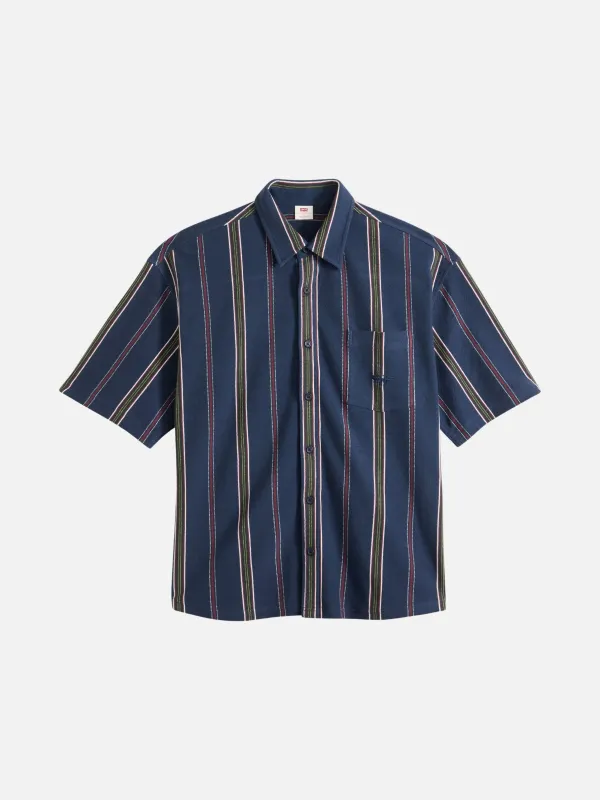 Dawson Pique Shortsleeve Button Up Shirt sold by Plenty