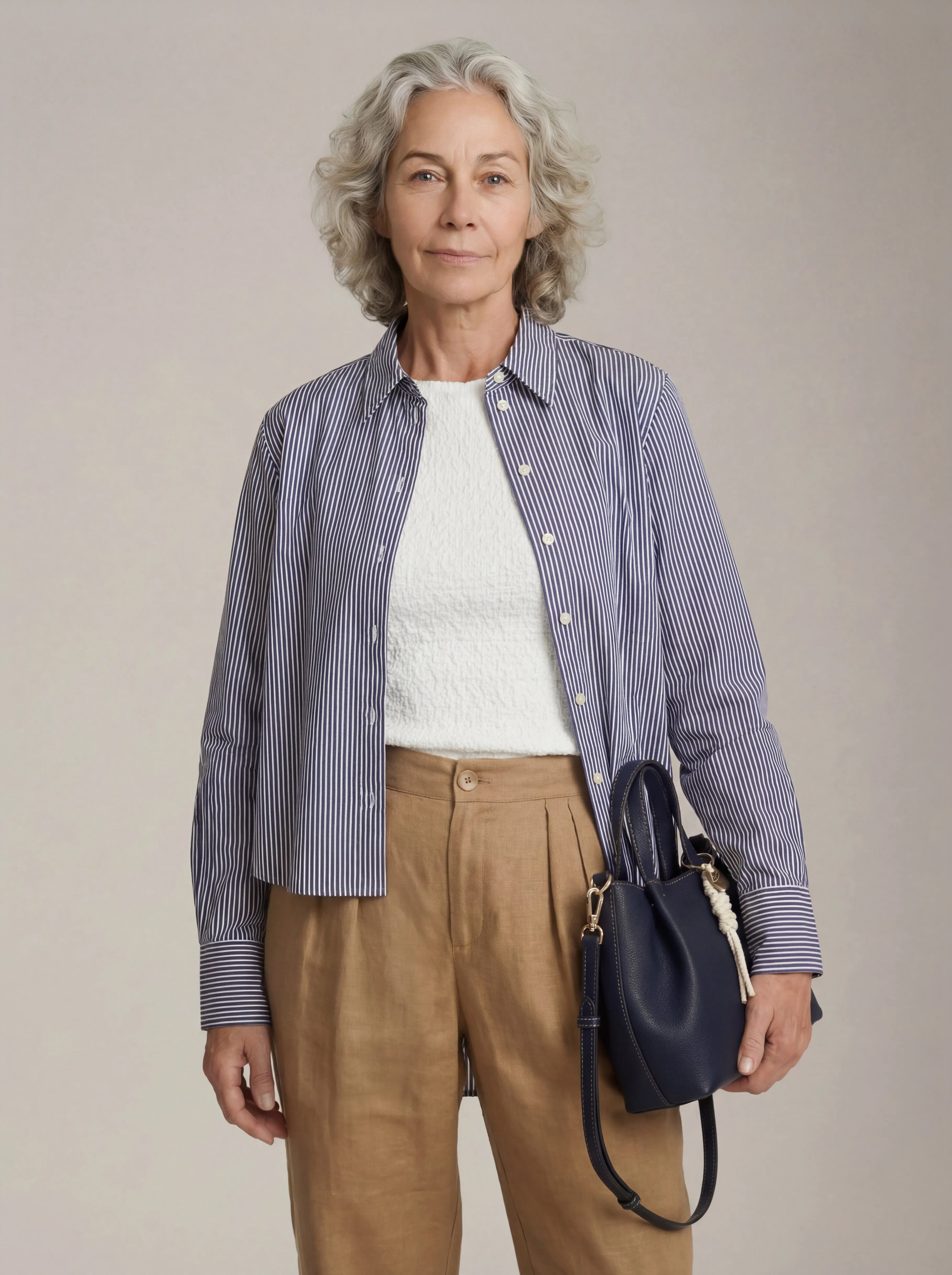 Minji Stripe Button Up Shirt sold by Plenty product image thumbnail 2