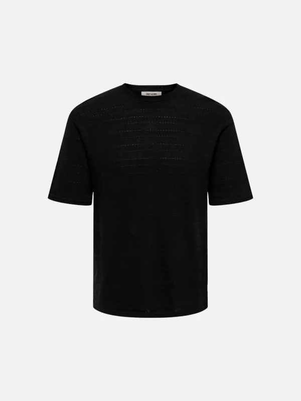 Givo Crewneck Knit T-Shirt made by ONLY & SONS