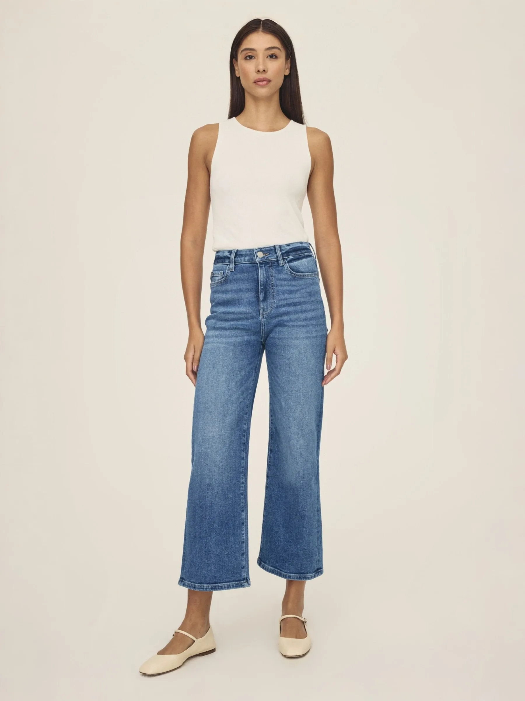 ICN Crop Wide Leg Jeans sold by Plenty