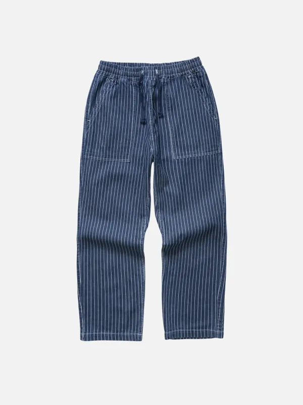 Pinstripe Denim Chef Pants made by Service Works