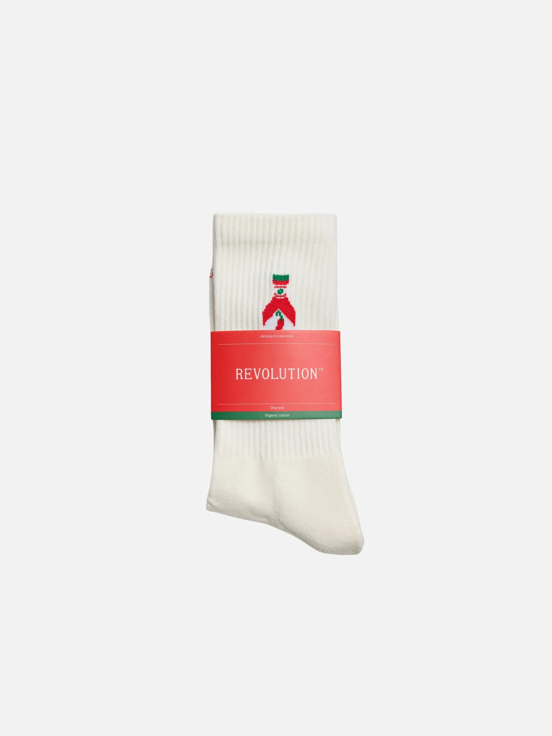 Jacquard Chili Bottle Crew Socks sold by Plenty product image thumbnail 3