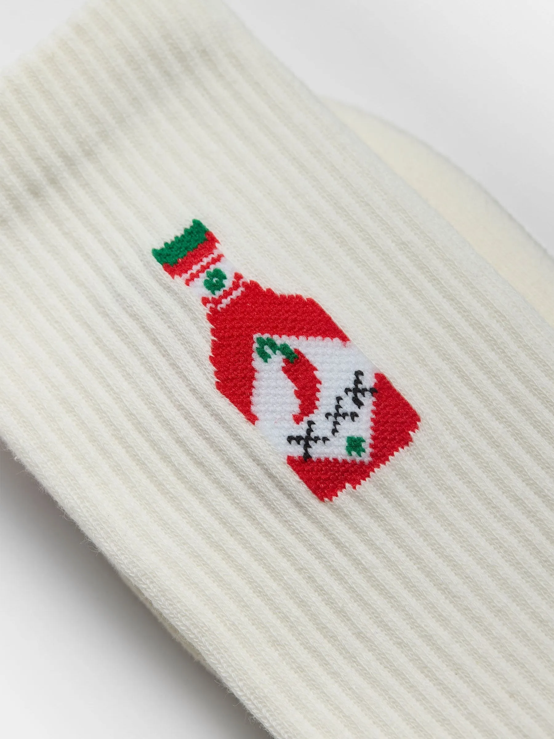 Jacquard Chili Bottle Crew Socks sold by Plenty product image thumbnail 2