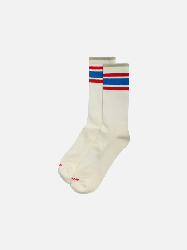 Jacquard Stripe Crew Socks made by Revolution