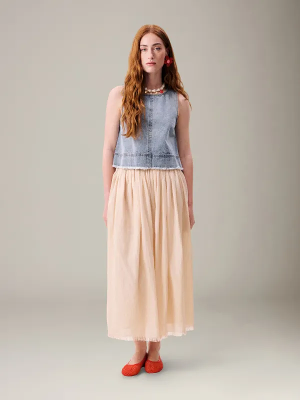 Mary Stripe Skirt made by FRNCH