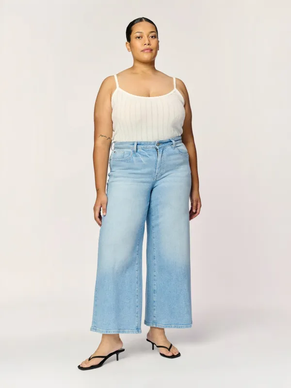 ICN Crop Wide Leg Jeans - Extended Sizing made by Plenty