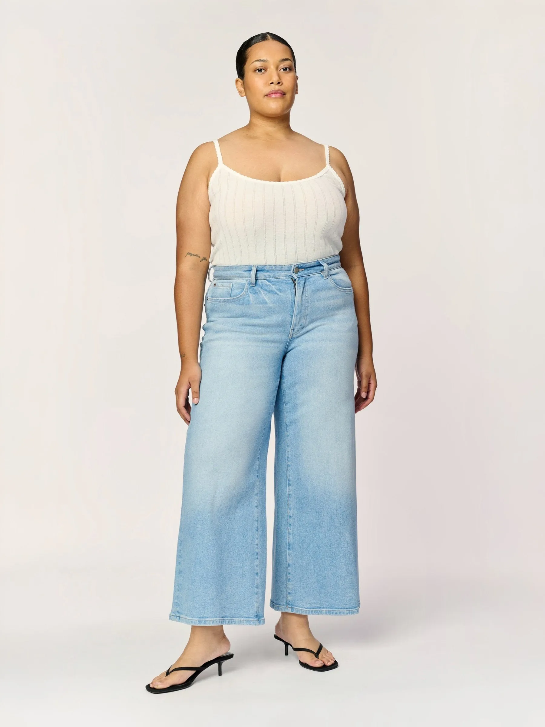 ICN Crop Wide Leg Jeans - Extended Sizing sold by Plenty
