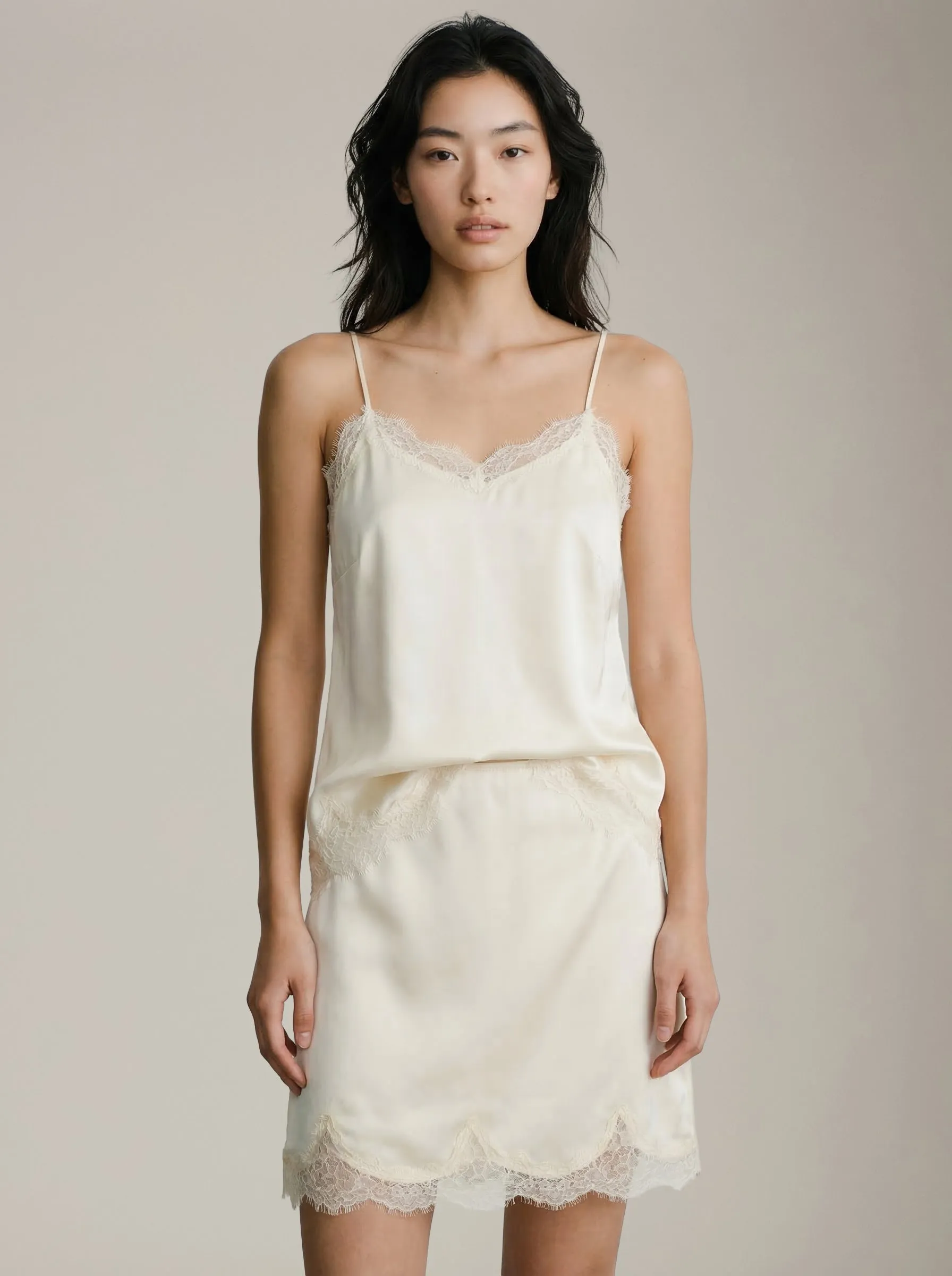 Loose Satin Lace Cami sold by Plenty product image thumbnail 2