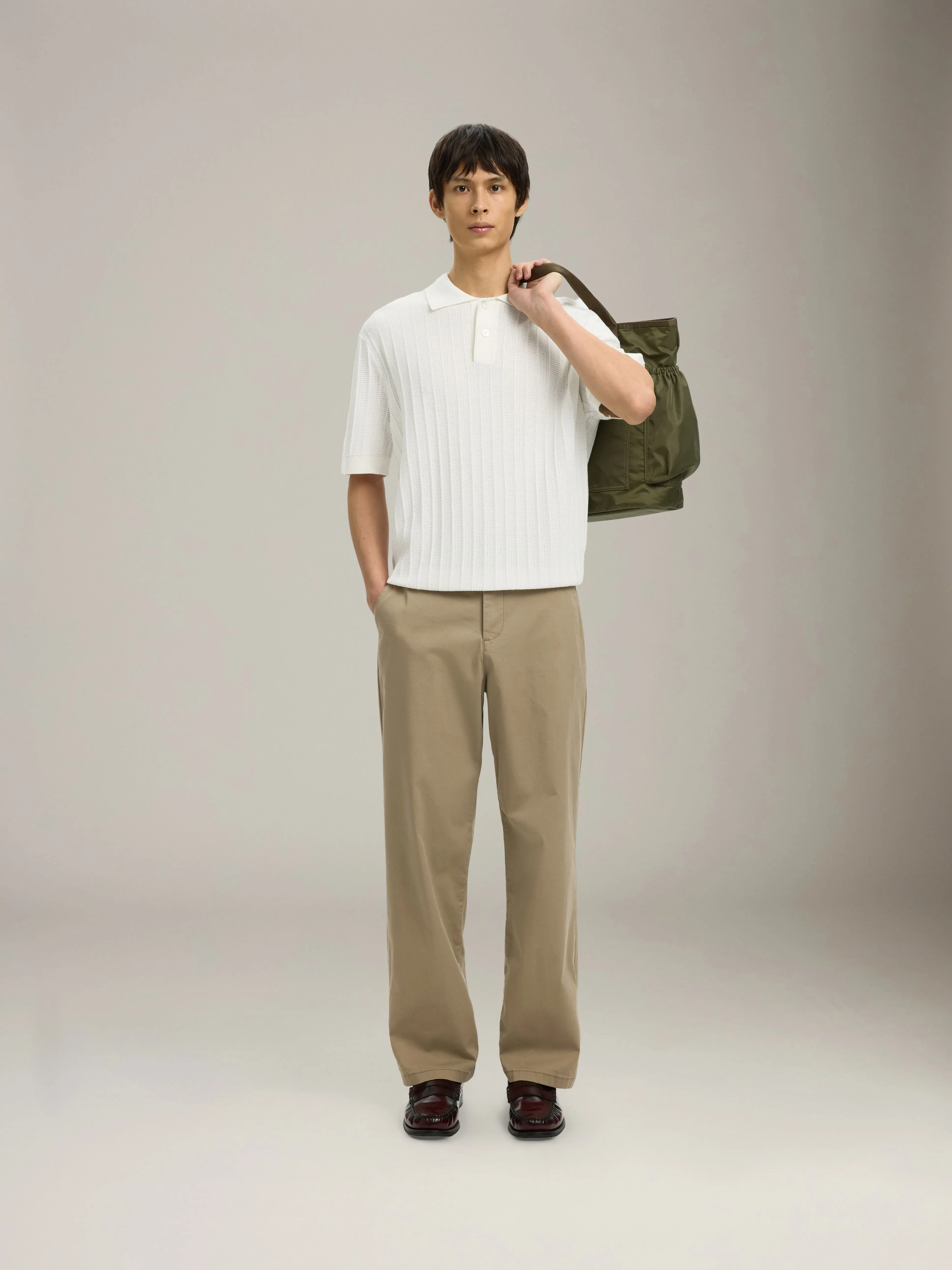 Dane Knit Polo sold by Plenty