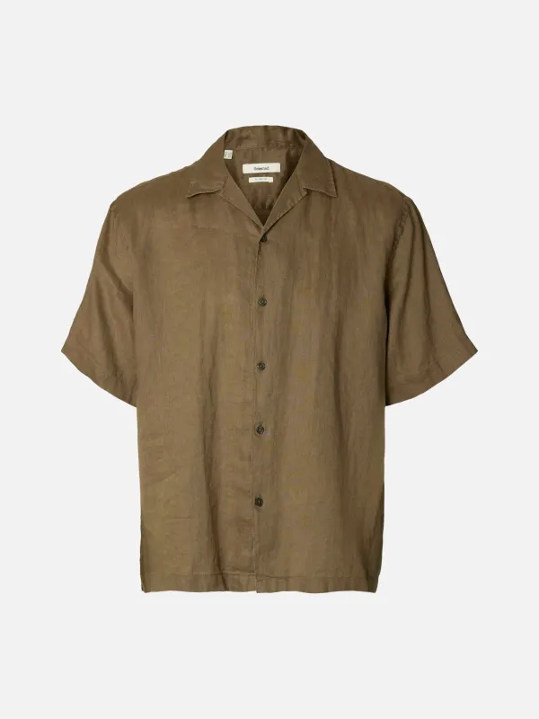 Kylian Relaxed Linen Shortsleeve Shirt made by Selected