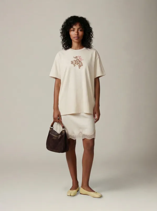 Hold Your Horses Embroidered T-Shirt made by Sweet Claire