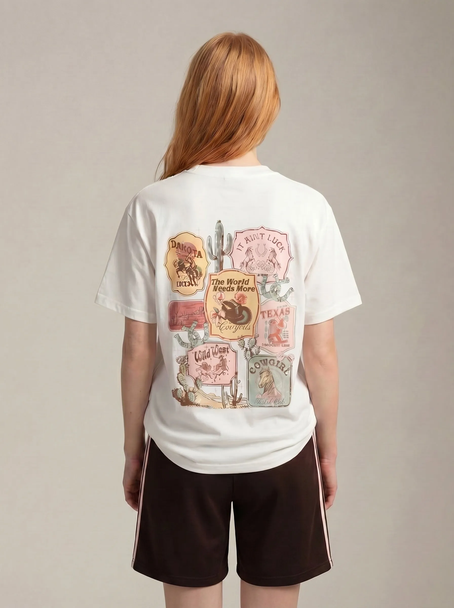 The World Needs More Cowgirls T-Shirt sold by Plenty product image thumbnail 3