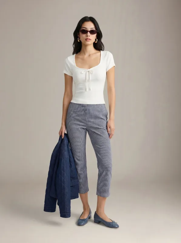 Square Neck Short Sleeve Top made by Plenty