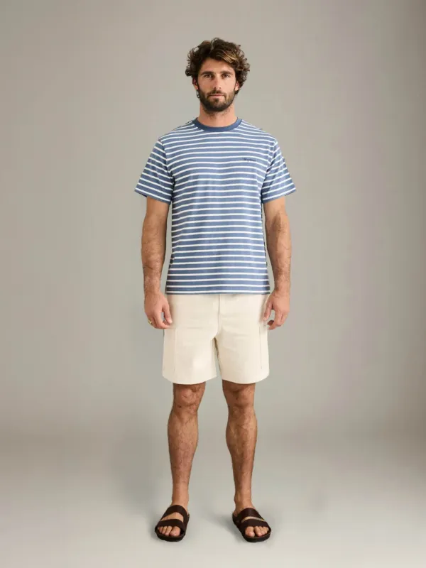 Chasm Stripe Shortsleeve T-Shirt made by Rhythm.