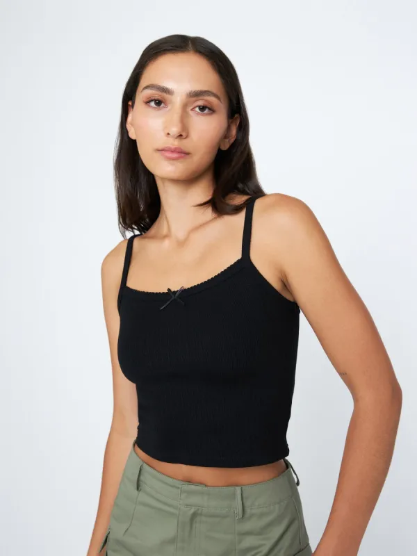 Rib Ribbon Cami made by Plenty
